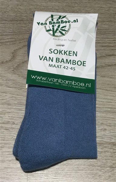 bamboe sokken RAF blue - S17