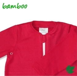 Bamboe babyslaapzak lente/herfst - rood S