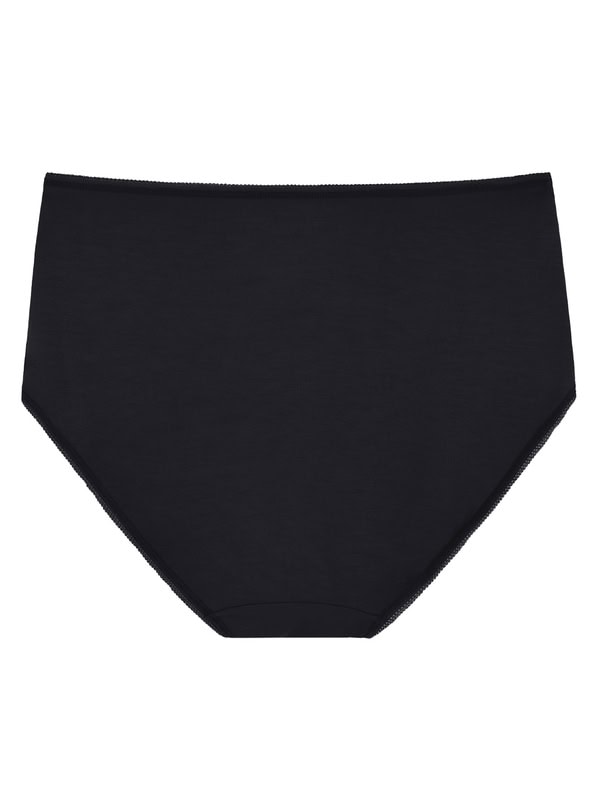 Bamboe dames hoge slip/tailleslip zwart - Afbeelding 2