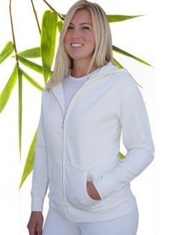 Bamboe vest off white