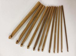 Bamboe haaknaalden set - 12 stuks
