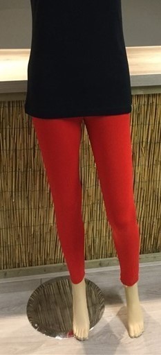 Bamboe legging rood