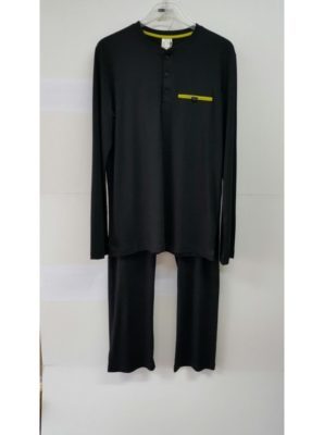 Bamboe heren pyjama - zwart