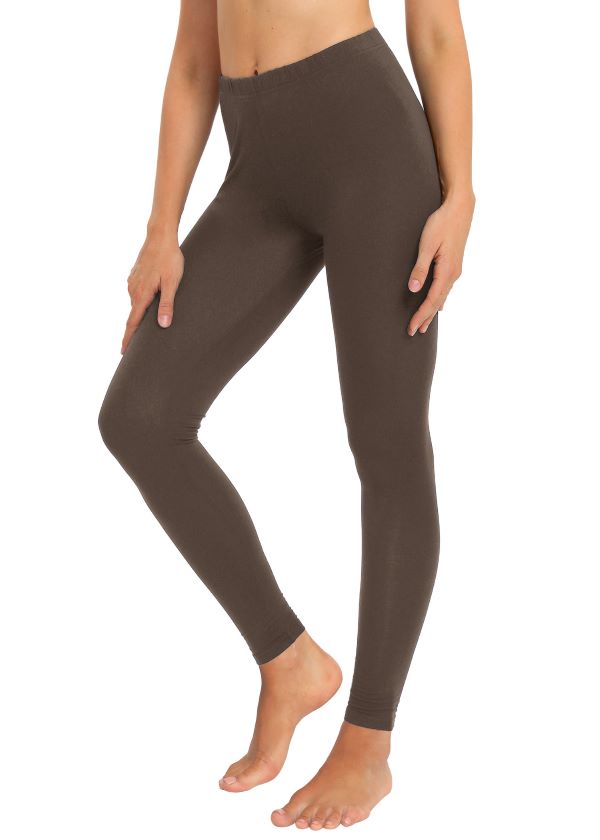 Bamboe dames legging bruin - Afbeelding 2