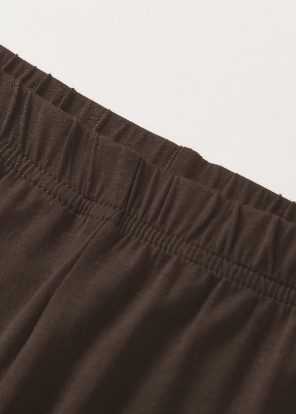 Bamboe dames legging bruin - Afbeelding 4