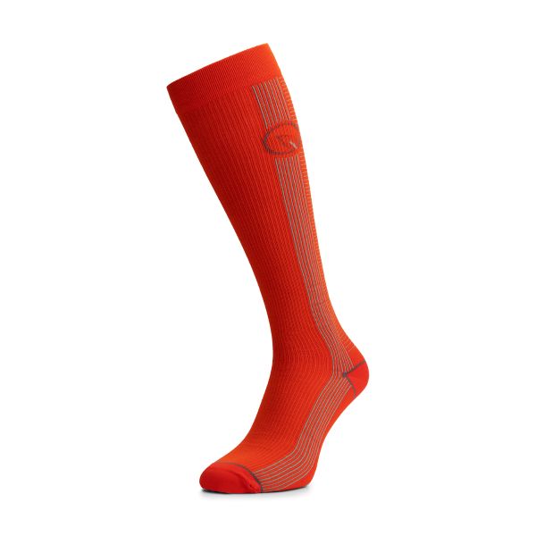 Compressie bamboe kniekousen rood - 2 paar