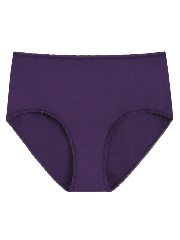 Bamboe dames hoge slip/tailleslip paars